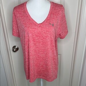 Under Armour Women's Heathered V-Neck Tee size XL
